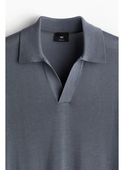اتش اند ام Regular Fit Fine-knit polo shirt