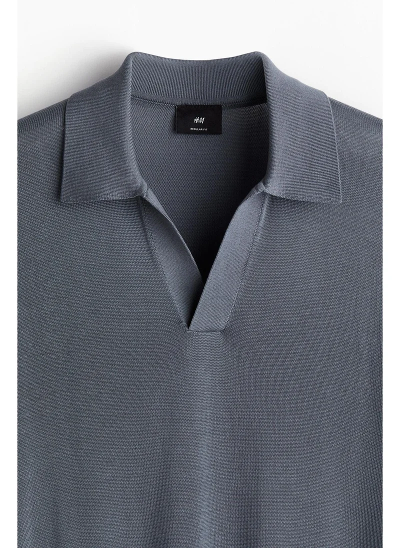 اتش اند ام Regular Fit Fine-knit polo shirt