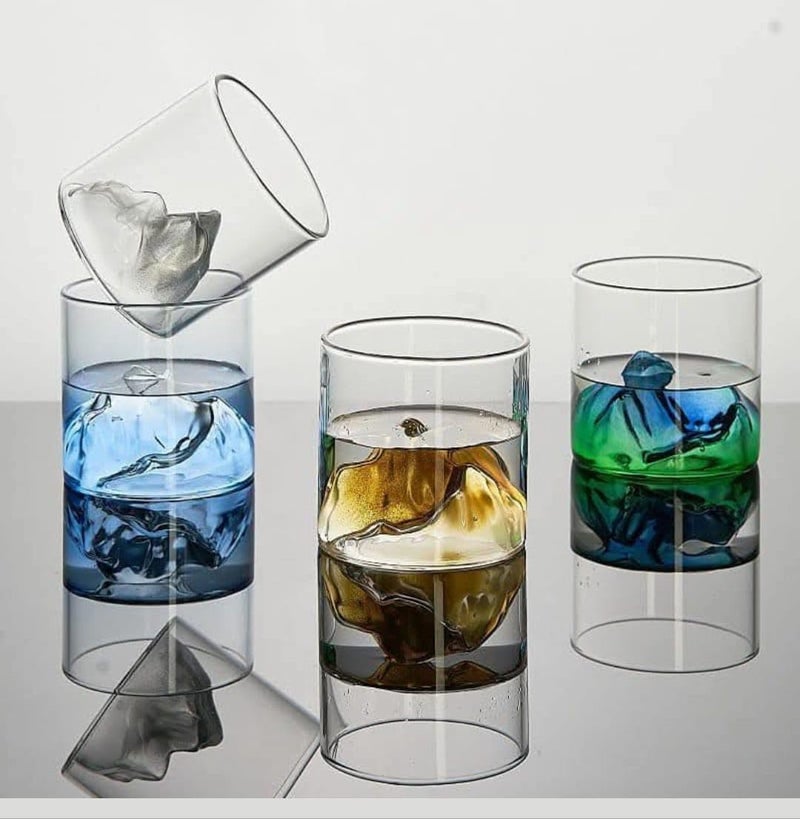 ISKO Borosilicate Water Glass 410ml Set of 6 Heat ResistantMicrowave SafeDish Washer - Image 1