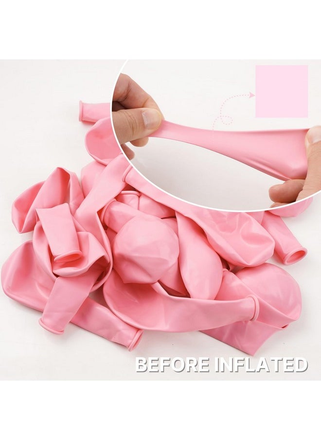 PartyWoo PartyWoo Pastel Pink Balloons, 100 pcs 10 Inch Pink Balloons, Baby Pink Balloons for Balloon Garland Balloon Arch as Birthday Party Decorations, Wedding Decorations, Baby Shower Decorations, Pink-Q05  - Image 4