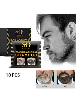 Black Beard Color Shampoo, Beard Care Repair Gray Cap Beard Conditioner Softener, Fragrance Free (10pcs) - pzsku/ZB2DA343870F0F05E134AZ/45/_/1704185059/12c0ce8b-9682-428e-bc61-cc68afa1997f