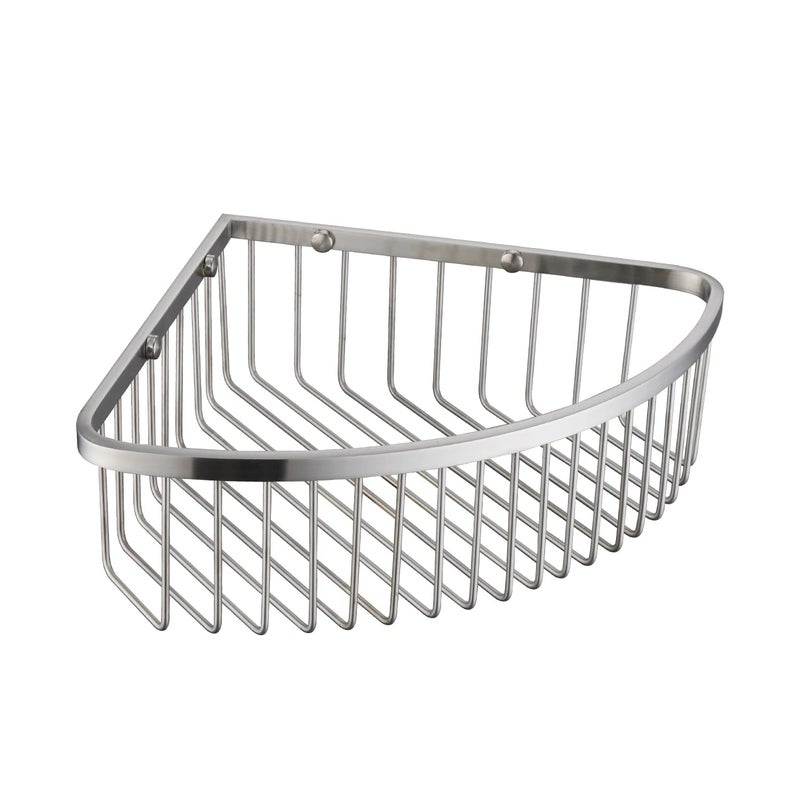 GORDEE Bathroom Shower Caddy Corner Shelf Basket  Ultra Sturdy Rust-Proof Stainless Steel Bathroom Shelf Organizer Shampoo Holder  Wall Mounted Storage Rack for Bathroom Kitchen  Brushed Nickel - Image 2