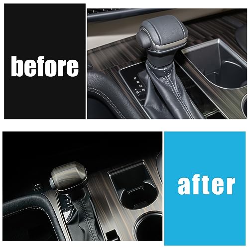 ERIDANUS Auto Accessories Fit for Toyota Sienna 2025 2024 2023 2022 2021 Inner Gear Shift Knob Cover Trim Peach Wood Style ABS 2 PCS - Image 3
