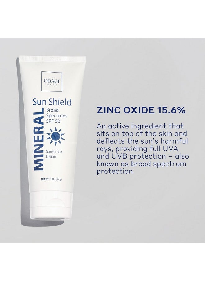 Obagi Medical Obagi Sun Shield Hypoallergenic Mineral Sunscreen Broad Spectrum Spf 50 Protection From The Sun Sheer Quickabsorbing Formula 3 Oz  - Image 5