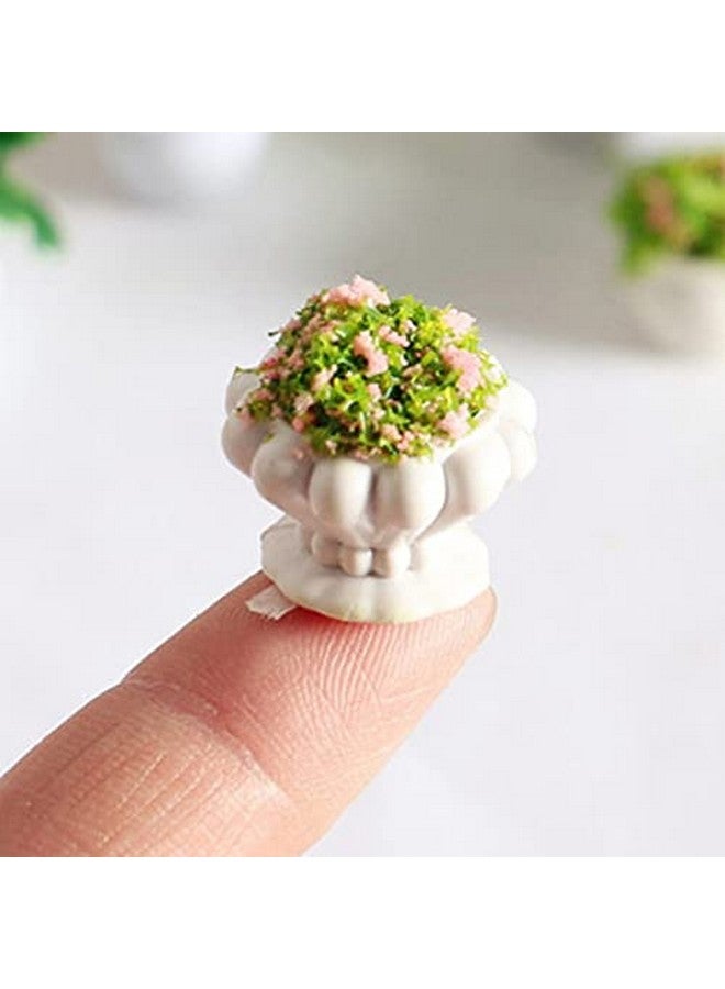 TBoxBo 4 Pcs Dollhouse Potted Plants Miniature Artificial Plant Bonsai Mini Flowerpot Miniature Dollhouse Kit Doll House Mini Plant For 1:12 Dollhouse Decor Zgdyt67D1 - Image 5