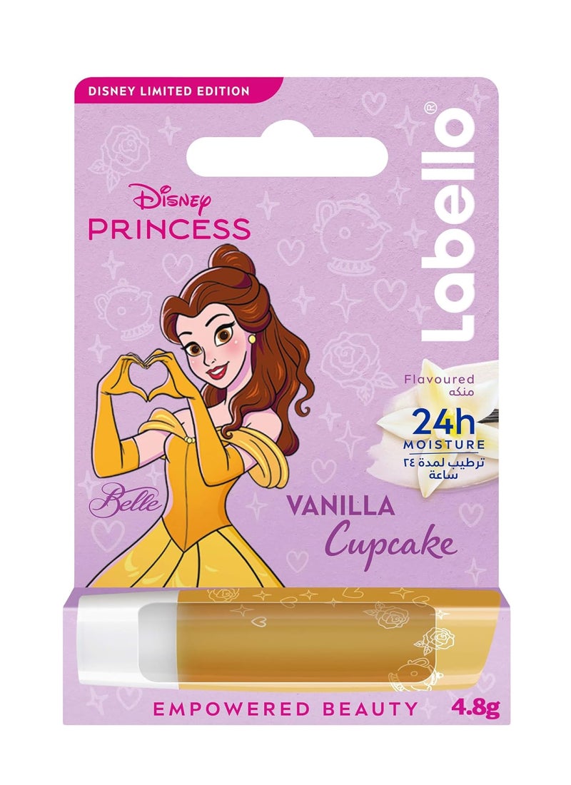 Nivea Labello Disney Princess Belle Lip Balm Vanilla Cupcake Flavor 4.8g - Image 1