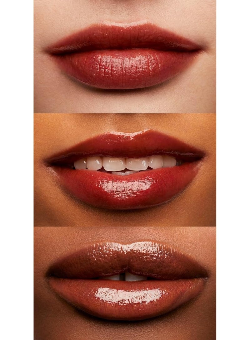 إلف أحمر شفاه لامع من إلف كوزمتكس، خفيف الوزن، يدوم طويلاً، يمنحكِ لونًا شفافًا جذابًا ولمسة لامعة خفيفة، سينامون دريمز - Image 3