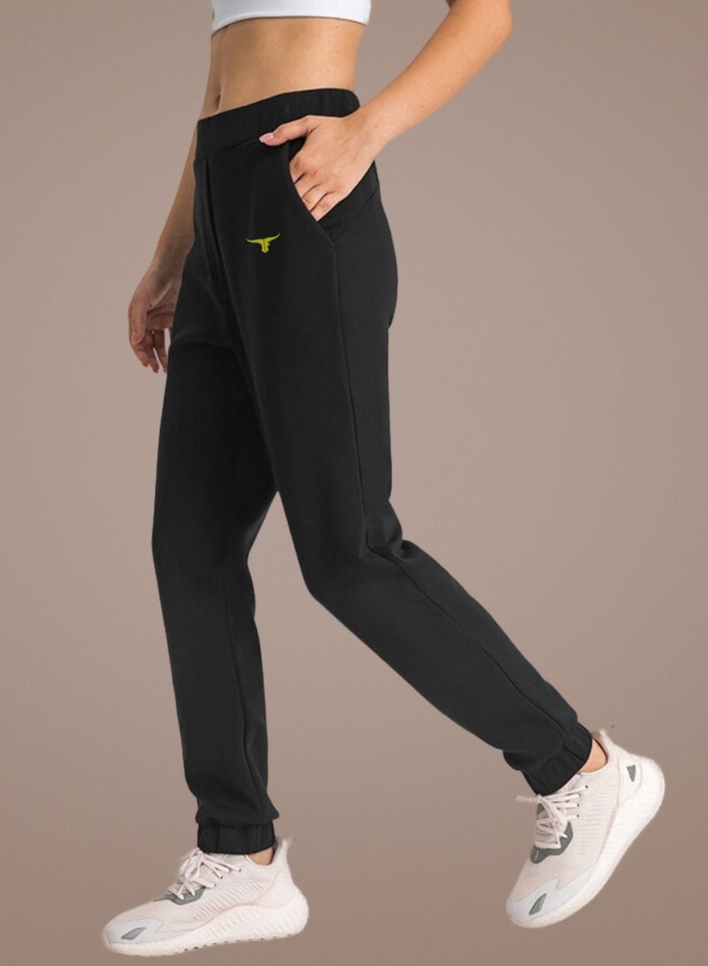 THUGFIT VelocityVibe Womens Jogger/Pants - Black - Image 3