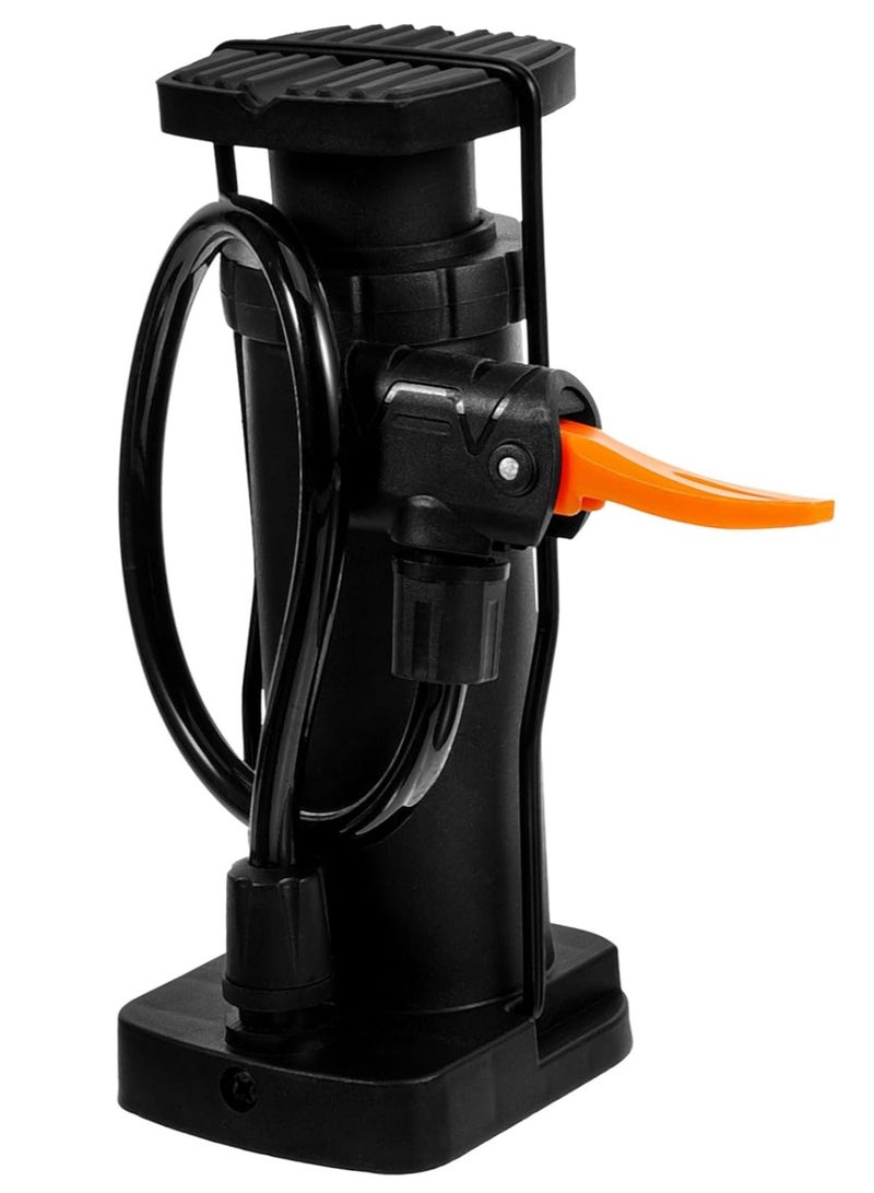 ELTRAZONE Foot Pump Durable Multi-purpose Electric Inflator Pump for Bike, Motorcycle, Hydration Bladder, and More – Sturdy, Long-lasting, Handheld, Mini Air Pump, Aluminum Alloy Design for Maximum Performance – Ideal for Quick Inflation and Deflation - Image 1