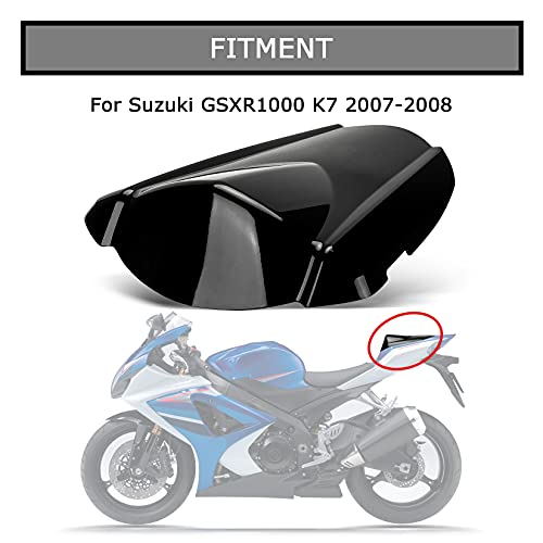 psler غطاء مقعد خلفي psler لدراجة سوزوكي GSXR1000 K7 2007-2008 (أسود) - Image 2