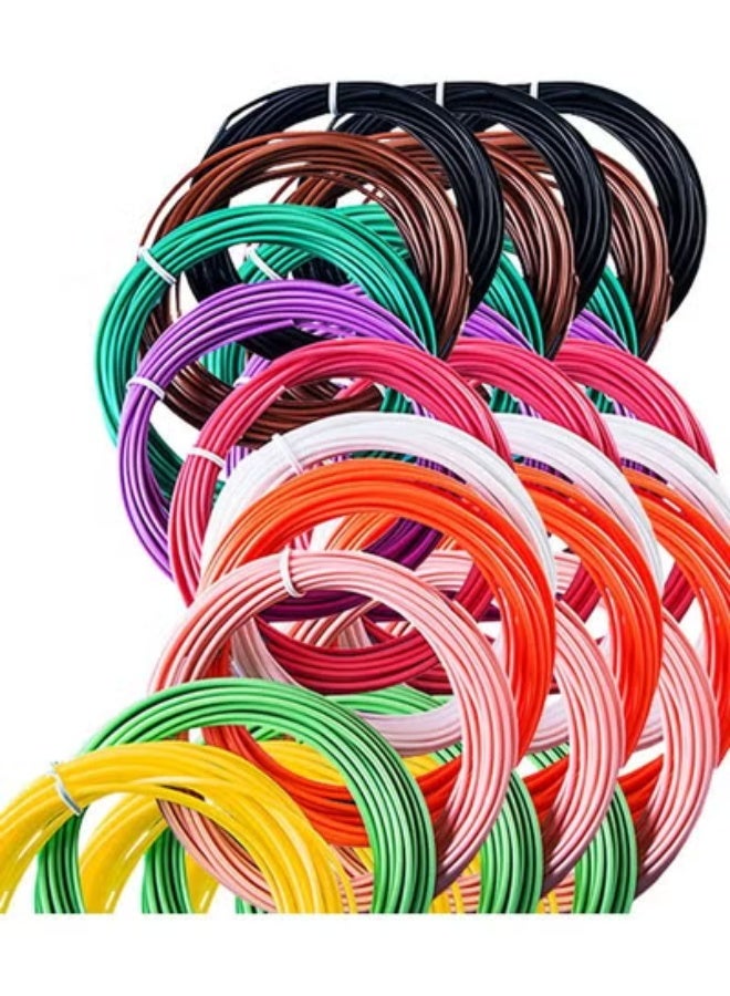 KLNAMAEAAN 30-Piece 3D Printing Pen Filament Low Temperature Refill Color Random 1.75MM - Image 1
