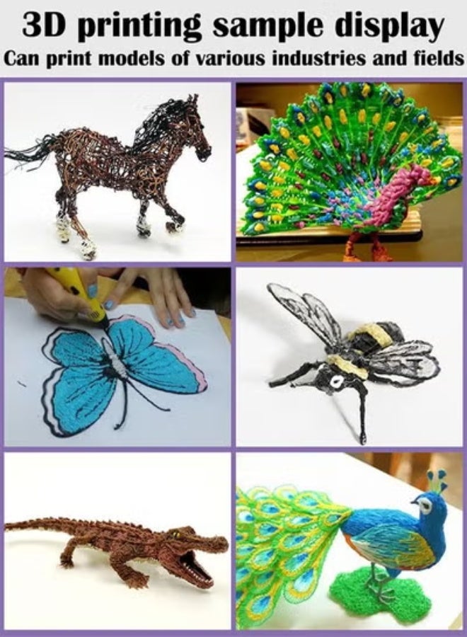 KLNAMAEAAN 30-Piece 3D Printing Pen Filament Low Temperature Refill Color Random 1.75MM - Image 3