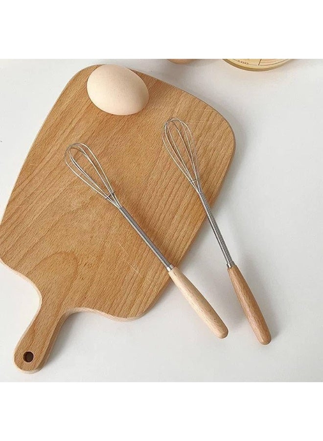 Egg Whisk -19 cm Small Stainless Steel Handheld Beater for Eggs, Beverages, and Sauces  2 pcs - Image 3