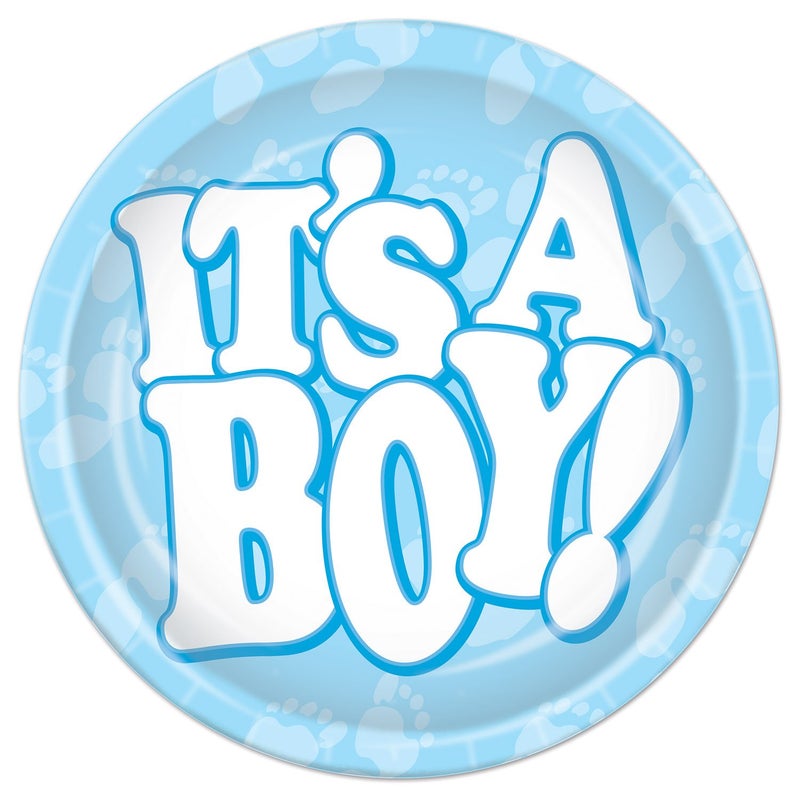 Beistle Its A Boy Plates - Image 2