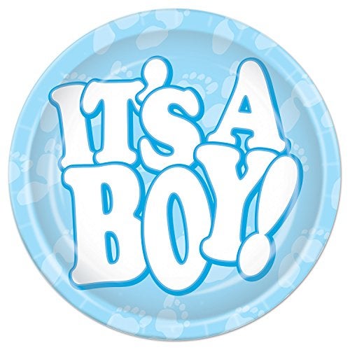 Beistle Its A Boy Plates - Image 1