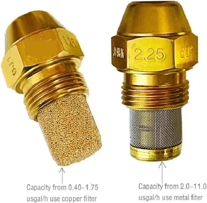Waste Oil Burner Nozzle 60 Degree Solid Cone Spray,heavy,misting Jet(1.25 usgal) - Image 2