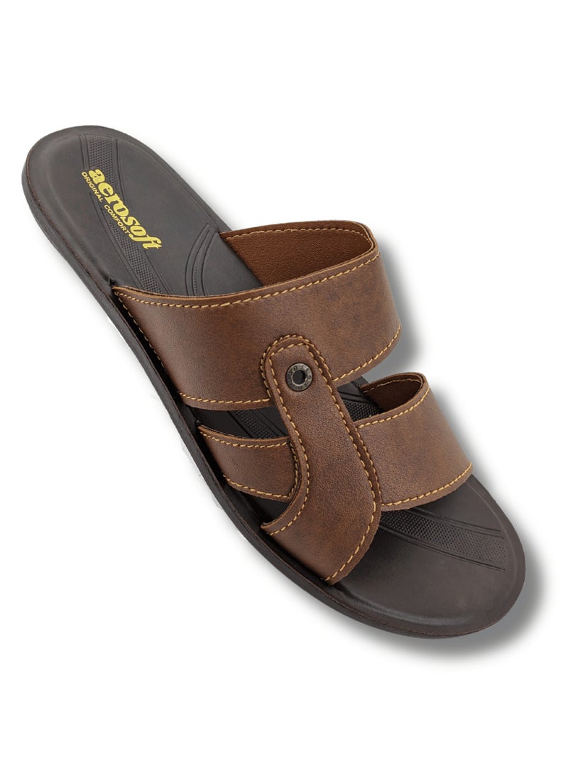 aerosoft - Aerosoft Men's Slippers P4018 Tan - Image 1