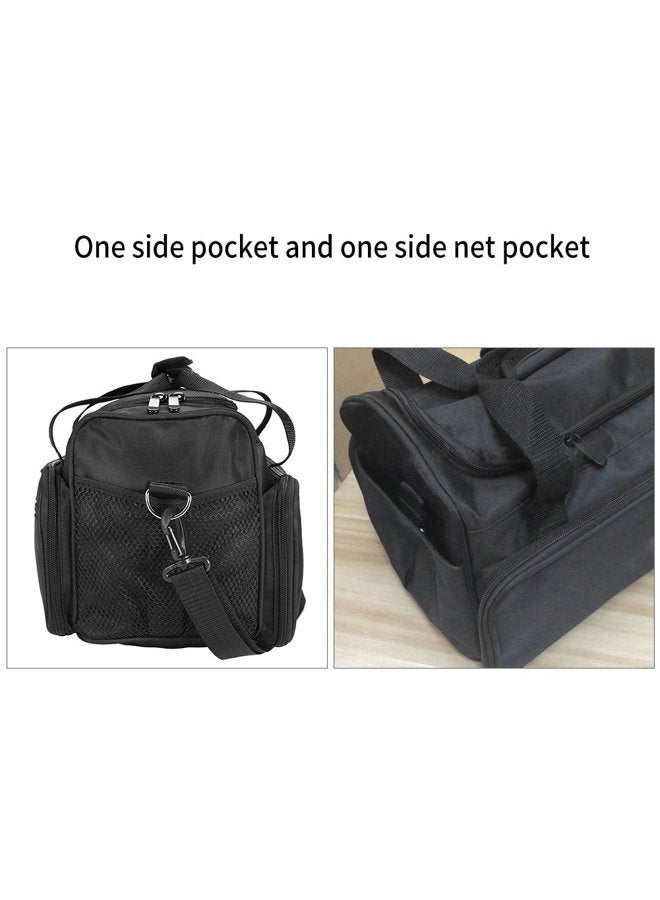 Filfeel Barber Carrying Bag, Large Capacity Professional Hairdressing Hair Equipment Salon Tool Messenger Bag Travel Storage Case, 13.8 x 7.9 x 9.4inch, Black - Image 4