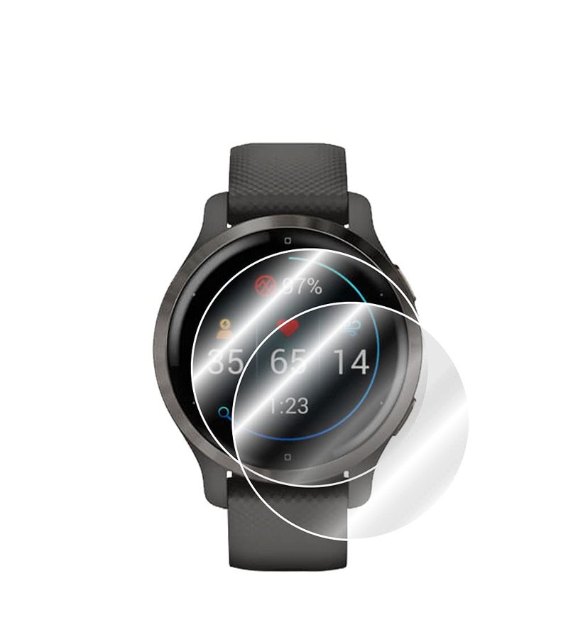 IPG for Garmin Venu 2S GPS Smartwatch Hydrogel Screen Protector (2 Units) Invisible HD Clear Film Anti Scratch Guard-Smooth/Self-Healing/Bubble for Venu2S - Image 1