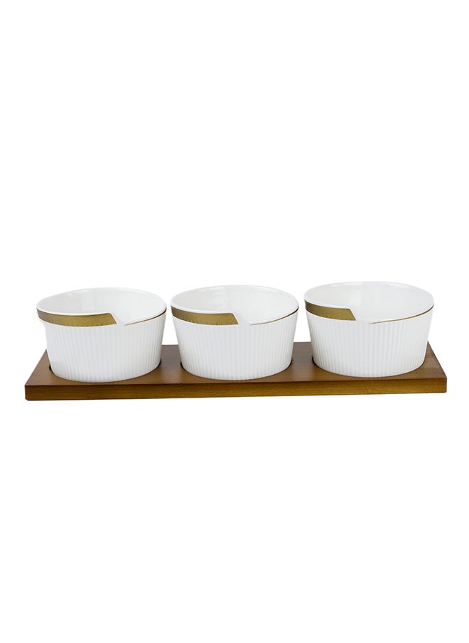 Shallow Porcelain New Bone China Verde 3-Piece Bowl Serving Set with Bamboo Tray - Elegant Culinary Presentation - pzsku/ZB2DAE98EA5089C21705FZ/45/_/1710923935/06dda603-106e-43b6-890c-7c73e23b3f18