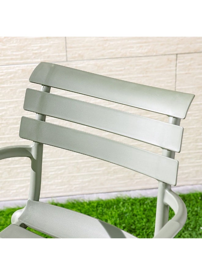 DANUBE HOME Luxury Russo Pp Chair, Modern Polypropylene Dining Chair, Lightweight & Durable, Ergonomic Comfortable Seating For Home, Kitchen, Office & Cafe Interiors  – Green - Image 2