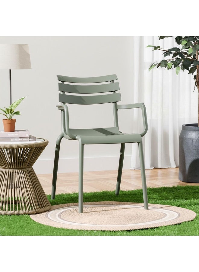 DANUBE HOME Luxury Russo Pp Chair, Modern Polypropylene Dining Chair, Lightweight & Durable, Ergonomic Comfortable Seating For Home, Kitchen, Office & Cafe Interiors  – Green - Image 5