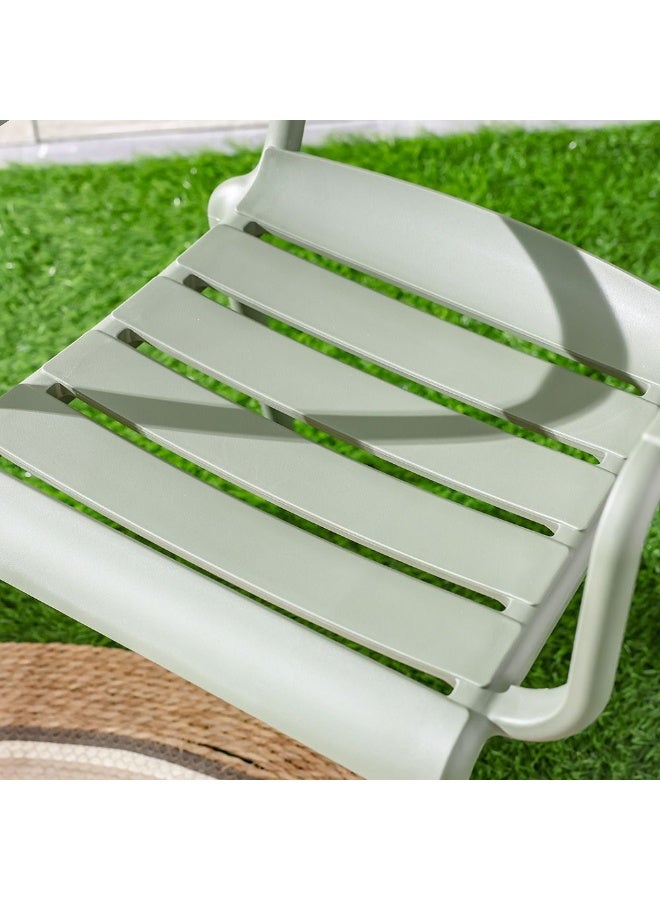 DANUBE HOME Luxury Russo Pp Chair, Modern Polypropylene Dining Chair, Lightweight & Durable, Ergonomic Comfortable Seating For Home, Kitchen, Office & Cafe Interiors  – Green - Image 3