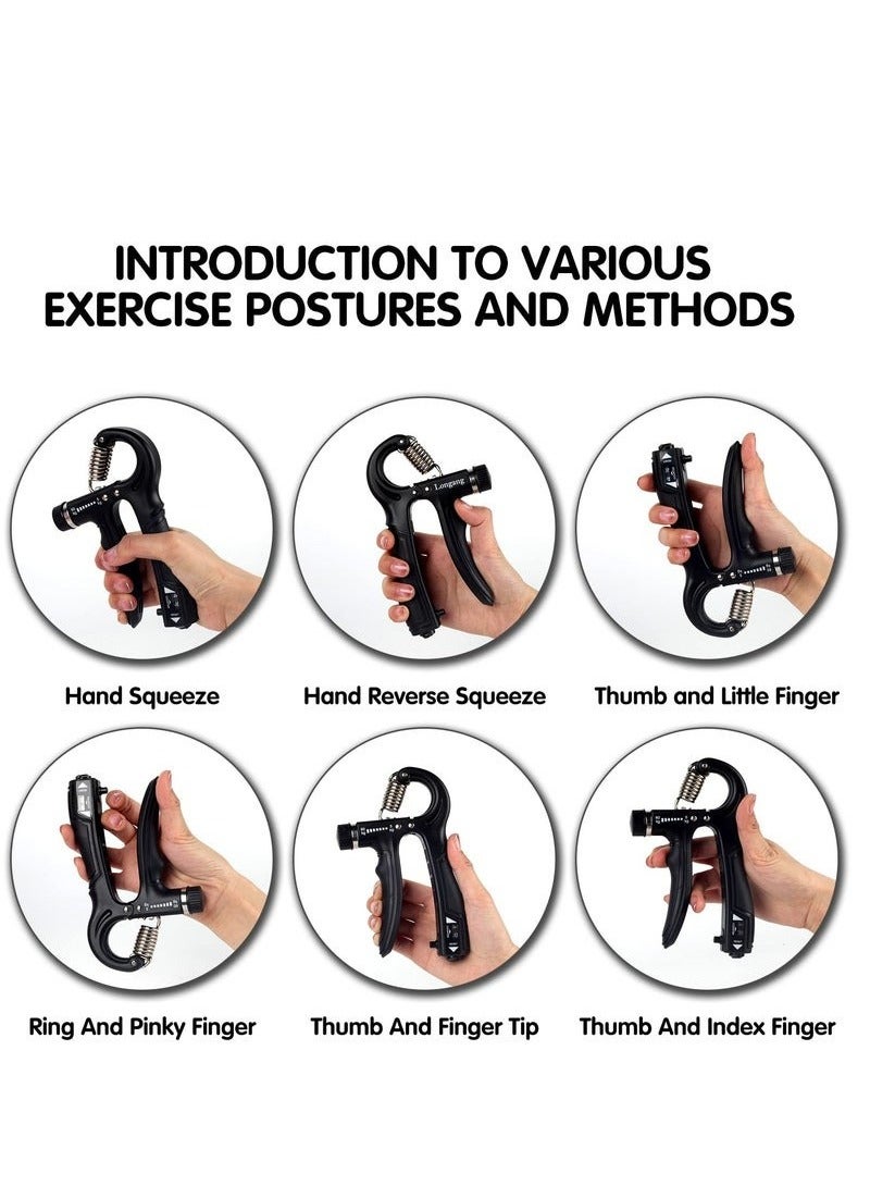 HAVEN Hand Grip Strength Trainer Kit – 5-in-1 Adjustable Forearm Exerciser, Finger Stretcher, Stress Relief Ball & Wrist Strengthener for Muscle Building, Injury Recovery, Climbers & Athletes - Image 2