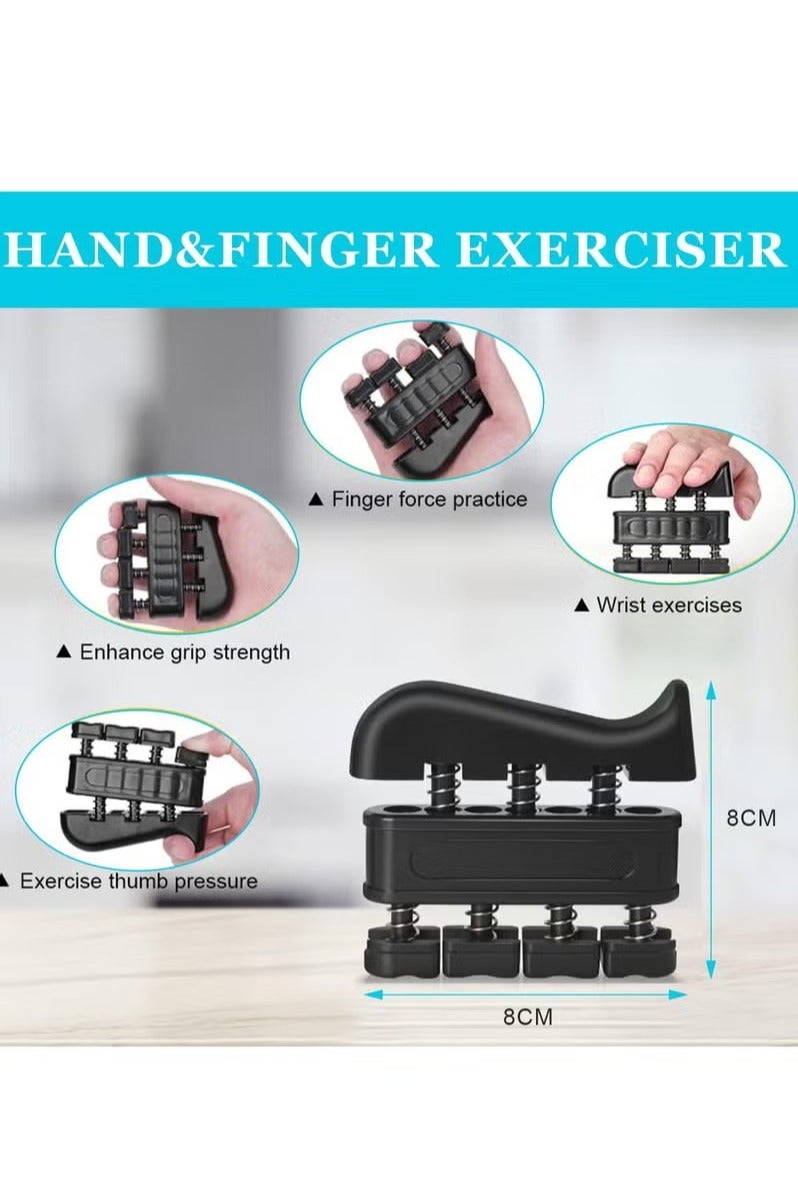 HAVEN Hand Grip Strength Trainer Kit – 5-in-1 Adjustable Forearm Exerciser, Finger Stretcher, Stress Relief Ball & Wrist Strengthener for Muscle Building, Injury Recovery, Climbers & Athletes - Image 5