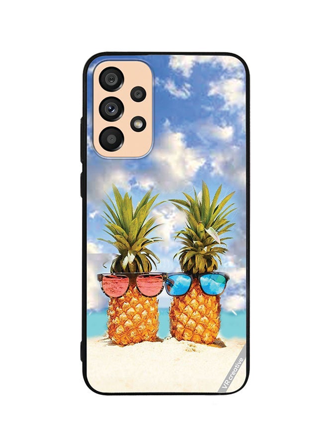 VR CREATIVE Protective Case Cover For Samsung Galaxy A23 Pineapple Design Multicolour - Image 1