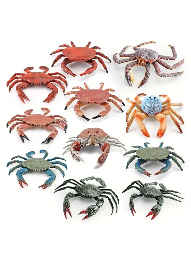 Green Crab Model Decoration Simulated Ocean Crab With Steamed Bun Crab - Image 1