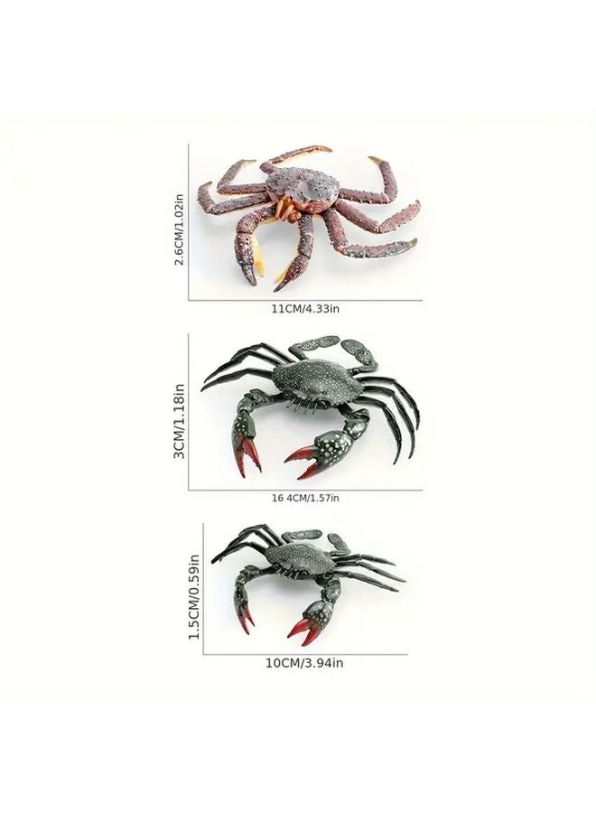 Green Crab Model Decoration Simulated Ocean Crab With Steamed Bun Crab - Image 5