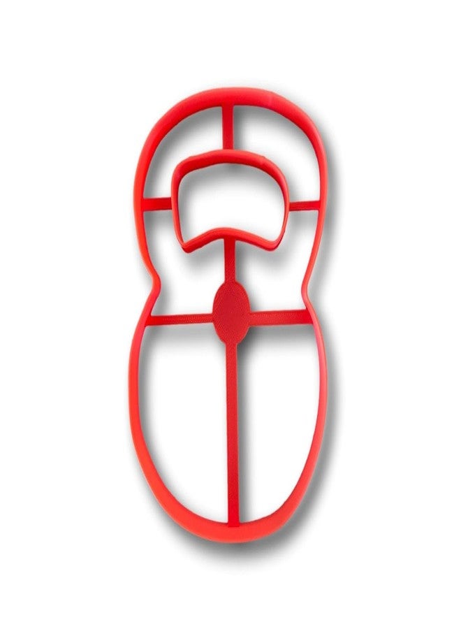 Kettle Bell Weight Outline Cookie Cutter (4 inches)