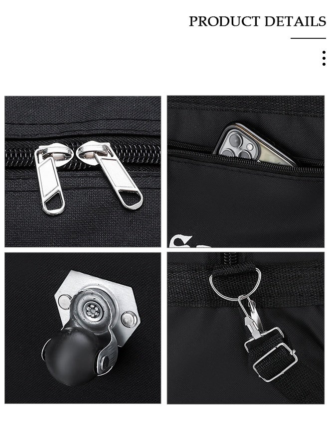 DUNISO Expandable Foldable Luggage Bag Suitcase Collapsible Rolling Travel Luggage Bag Duffel Bag Rolling Wheeled Suitcase Travel Oxford Duffel Bag for Men and Women Lightweight Large Capacity Suitcases - Image 5