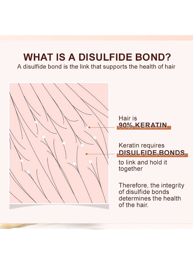 PURC Disulfide Bond Reductive Hair Mask, Hair Strengthening Moisturizing Nourishing & Repair Damaged Hair Follicles Instant Hair Treatment Mask for Smooth & Shine Hair 100g - Image 4