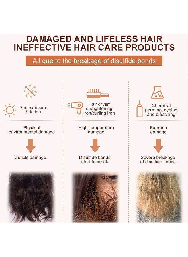 PURC Disulfide Bond Reductive Hair Mask, Hair Strengthening Moisturizing Nourishing & Repair Damaged Hair Follicles Instant Hair Treatment Mask for Smooth & Shine Hair 100g - Image 5