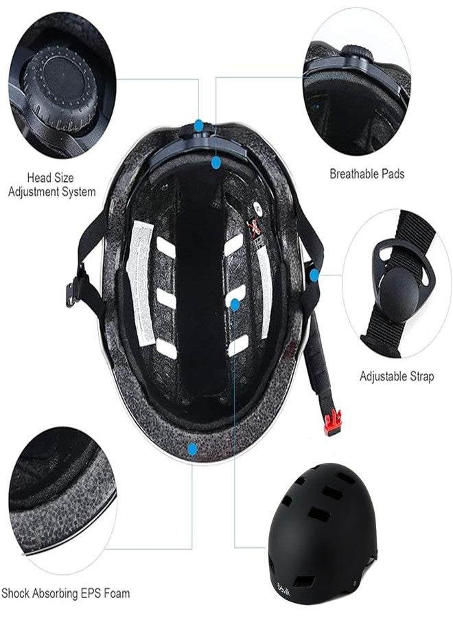 Bavilk Bike Helmet 3 Sizes for Teenager Kids Youth Adults,Bavilk Skateboard Helmet Adjustable Multi-Sport Bicycle Cycling Scooter Roller Skate Inline Skating Rollerblading for Girls Boys Women Men Teen - Image 4