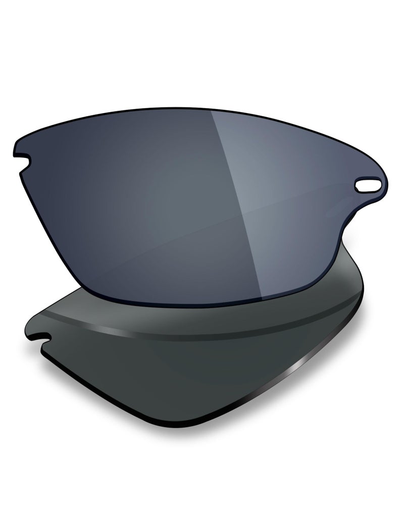 Mryok Polarized Replacement Lenses for Oakley Fast Jacket OO9097 Sunglasses, HD Polarized, UV Protection, Impact Resistant & Perfectly Fit - Black Chrome - Image 3