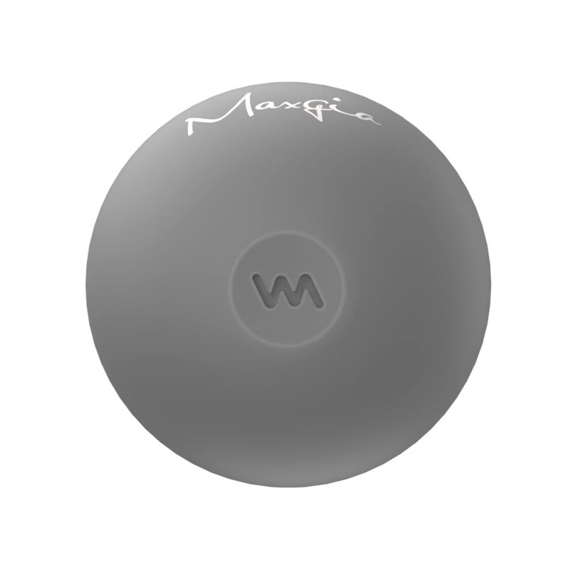 Maxgia 2 Mini Massage Ball 5 Speeds Vibrating Massage Roller Ball for Palm Hand Foot Leg Neck Back Trigger Point Muscle Therapy Ball for Myofascial Release Plantar Fasciitis Relief Gray