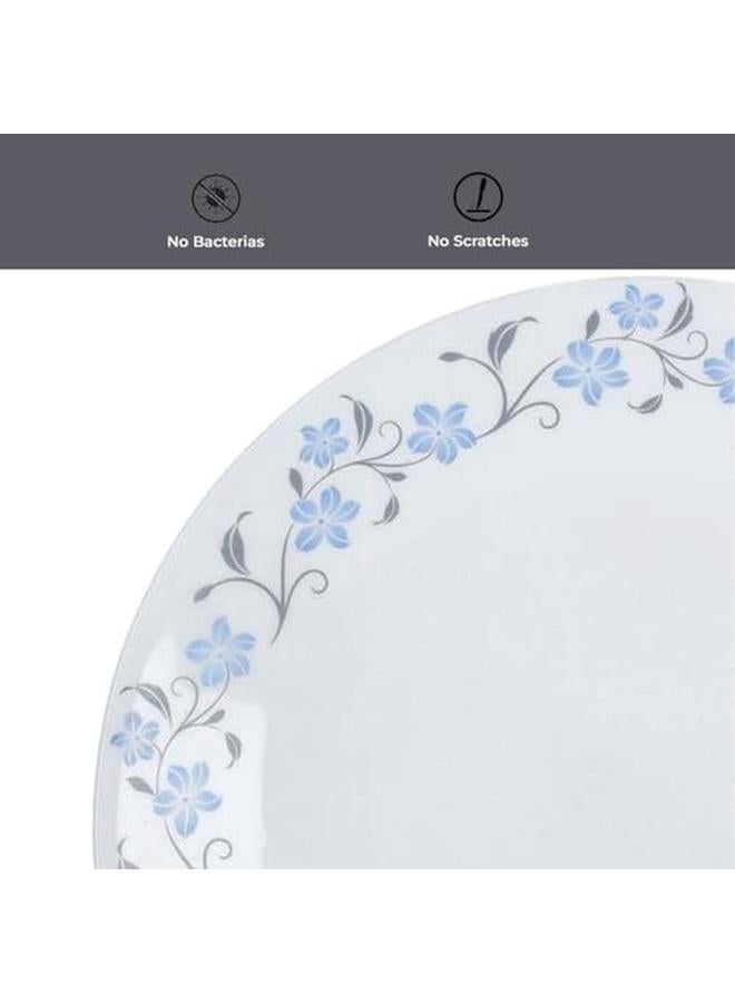 Laopala Classic 38 Pcs Dinner Sets Glass Material Plates Grace Blue Dinner Set Microwave Safe And Dishwasher Safe Minimalist Style Lightweight Bowls Cups Plates Set Reusable - Image 3