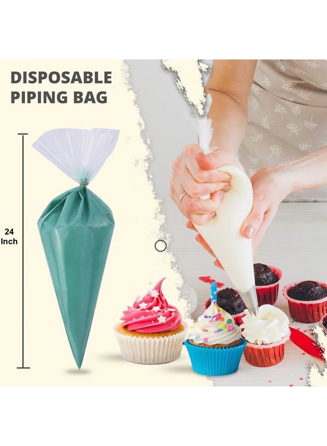 Riccle Extra Large 24 Inch Piping Bags - 100 Textured Anti Burst Thickened Disposable Pastry Bags - Icing Piping Bags for Frosting - Ideal for Cakes and Cookies Decoration - Image 4