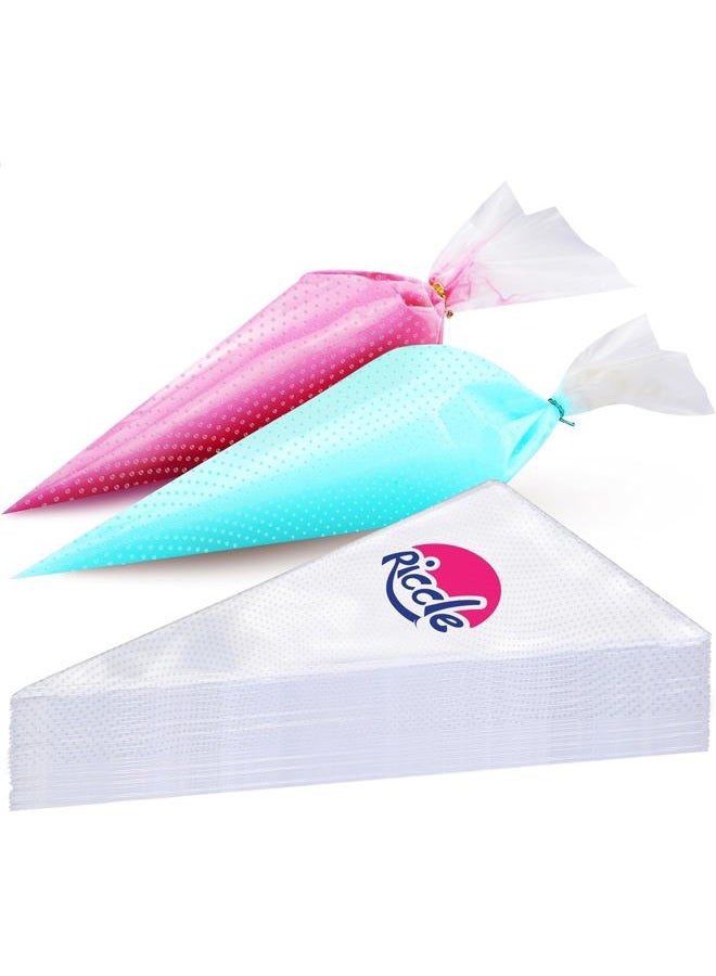 Riccle Extra Large 24 Inch Piping Bags - 100 Textured Anti Burst Thickened Disposable Pastry Bags - Icing Piping Bags for Frosting - Ideal for Cakes and Cookies Decoration - Image 1