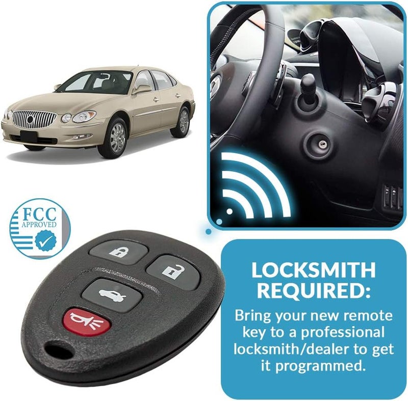Keyless2Go Replacement Keyless Entry Remote Car Key Fob for Select Chevrolet Models - Image 5