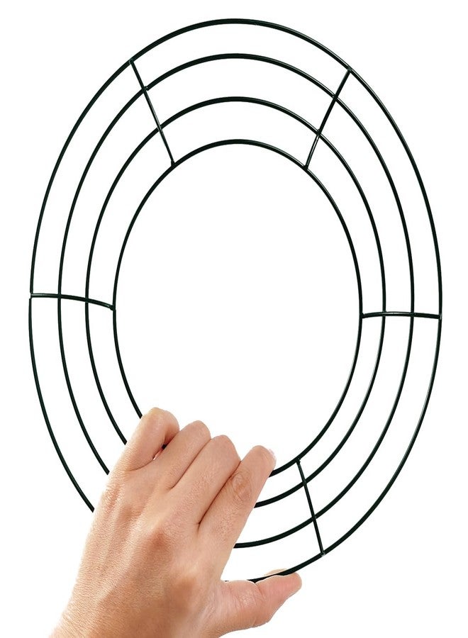 TIHOOD 10PCS 10” Metal Wreath Frame Green Wire Wreath Rings for Christmas New Year Party Home Decor DIY Crafts Supplies - Image 4