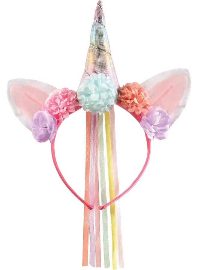 Amscan Enchanted Unicorn Deluxe Headband | Iridescent