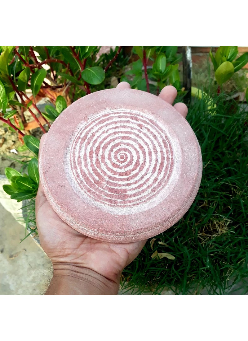 KRAFT CLOUDS KRAFT CLOUDS Chandan Rubbing Stone Haldi Paste Maker Use Sandal Wood Turmeric Paste for Pooja Skin Treatment Sand Stone Chandan Pata Board 5 inch  - Image 4
