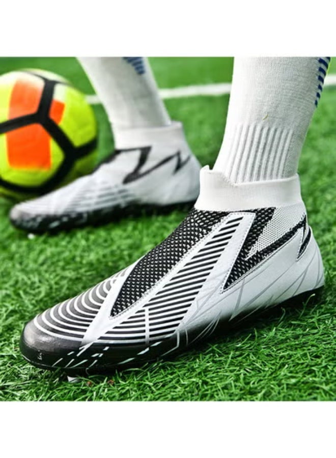 SKT Shiketro High-Top Lace-Free Adult Football Shoes Training Shoes Men's And Women's Outdoor Running Shoes - Image 4