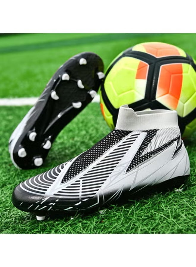 SKT Shiketro High-Top Lace-Free Adult Football Shoes Training Shoes Men's And Women's Outdoor Running Shoes - Image 3