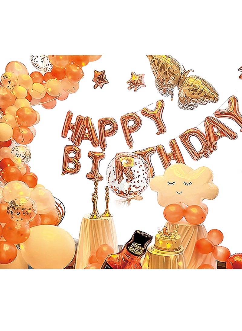 Sharpdo - 61-Piece Thickened Balloon Birthday Letters Set of Pat Pair Balloon Set for Birthday Party Decoration - Image 1
