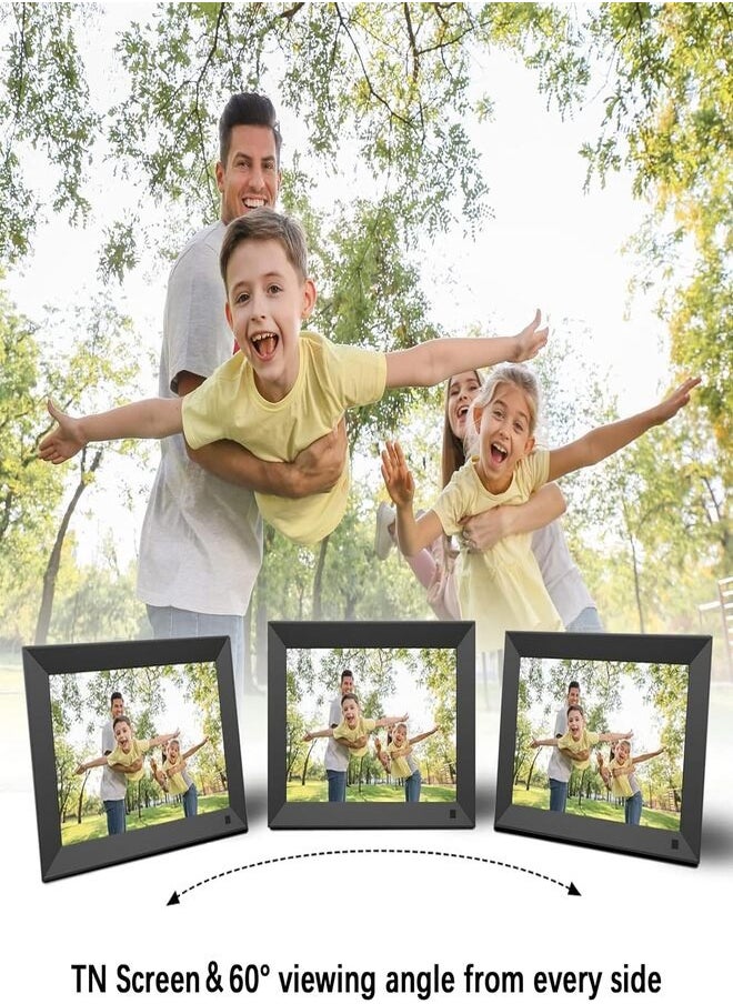 Generic - 14 Inch Smart Digital Frame, 1280x800P with Remote Control, 1080P High Resolution Video Playback, Auto On/Off Timer, Easy Plug, Play for All Ages, Black - Image 1